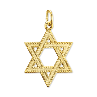 Sterling Silver Star of David Pendant (30 x 22 mm)