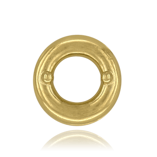Round Bezels With Two Prongs in 14K Gold (4.00 mm - 5.75 mm)