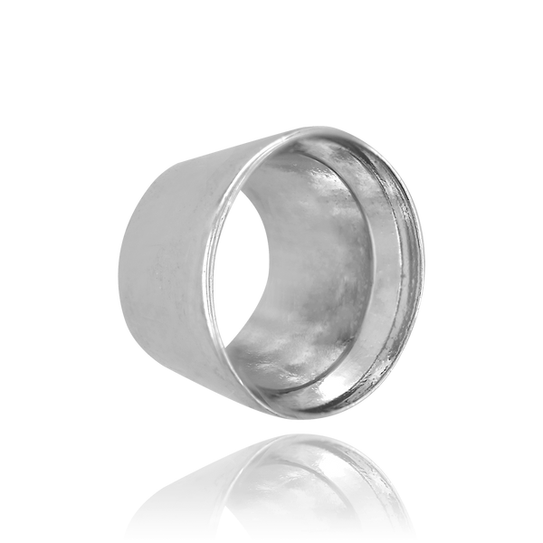 Round High Bezels Tapered With Bearing in 14K Gold (3.00 mm - 8.00 mm)