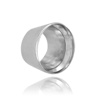 Round High Bezels Tapered With Bearing in Sterling Silver (3.00 mm - 8.00 mm)