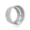 Round Tapered Bezels With Airline in Sterling Silver (2.50 mm - 13.00 mm)