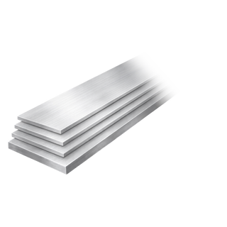 Sterling Silver Flat Medium Plate (Sheet) (2.00" width)