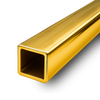 14K Yellow Square Hard Tubing
