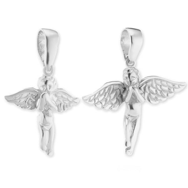 Sterling Silver Angel Pendant (26 x 19 mm)