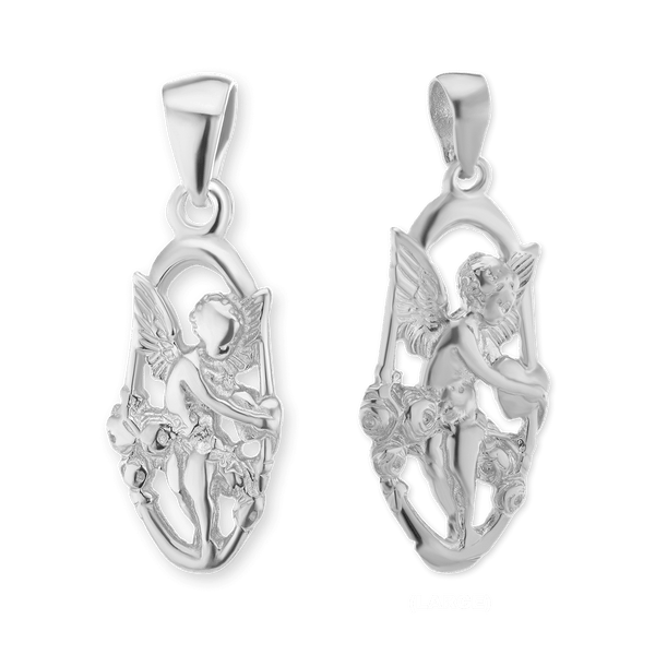 Sterling Silver Angel Pendant (25 x 9 mm - 43 x 18 mm)