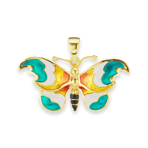 Butterfly Charm in Sterling Silver (21 x 32mm)