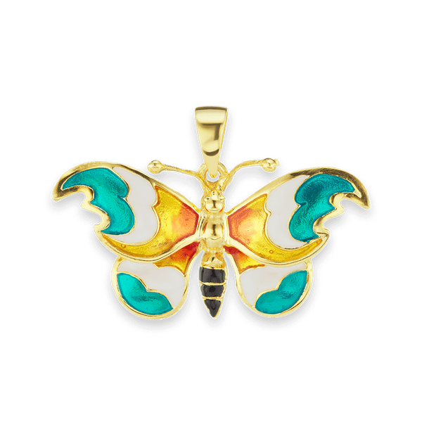 Butterfly Charm in Sterling Silver (21 x 32mm)