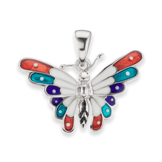 Butterfly Charm in Sterling Silver (21 x 22mm)