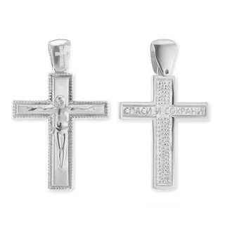 Sterling Silver Classic Crucifix Pendant (32 x 20 mm)