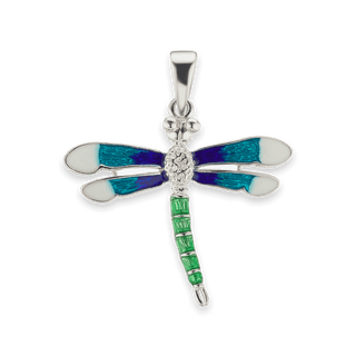 Dragonfly Charm in Sterling Silver (36 x 33mm)