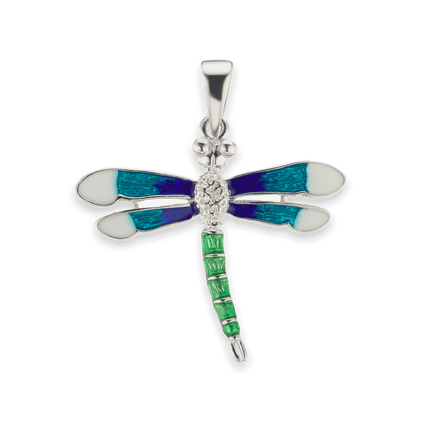 Dragonfly Charm in Sterling Silver (36 x 33mm)