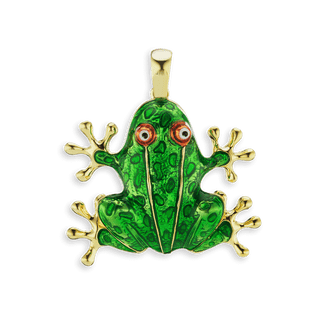 Frog Charm in Sterling Silver (38 x 35mm)