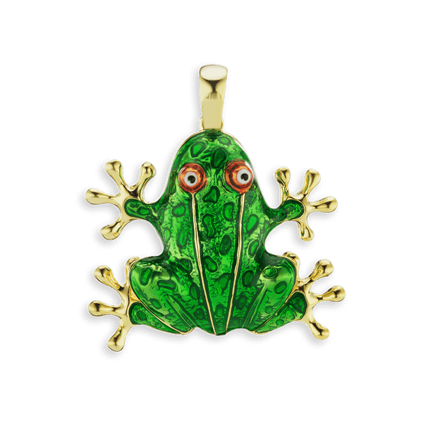 Frog Charm in Sterling Silver (38 x 35mm)