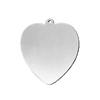 Sterling Silver Heart Disc With Loop (.030" thickness)