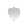 Sterling Silver Heart Disc With Loop (.030" thickness)