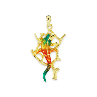 Lizard Charm in Sterling Silver (59 x 32mm)