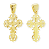 Sterling Silver Filigree Vine Crucifix Pendant (29 x 16 mm)