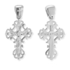 Sterling Silver Filigree Vine Crucifix Pendant (29 x 16 mm)