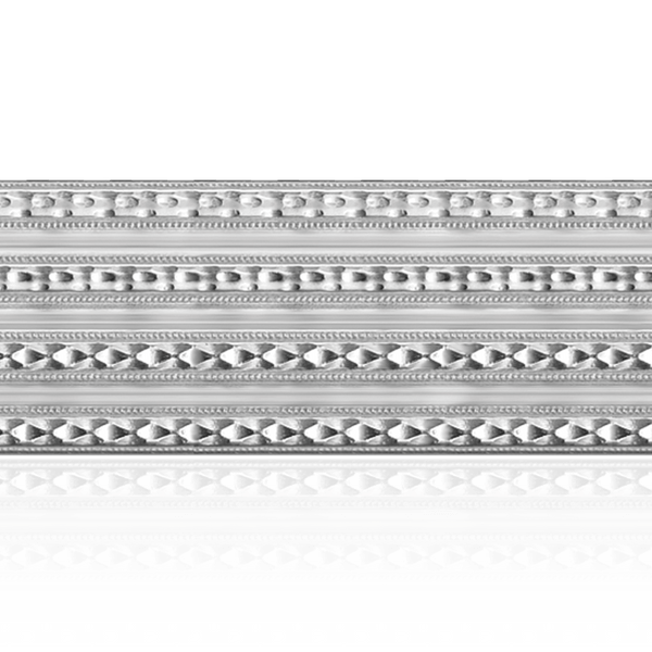 Sterling Silver Scale Pattern (17" Long) Flat Soft Wire WPFL10