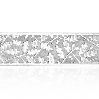 Sterling Silver Leaf Pattern (17" Long) Flat Soft Wire WPFL16