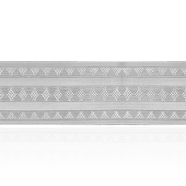 Sterling Silver Diamond Pattern (17" Long) Flat Soft Wire WPFL24