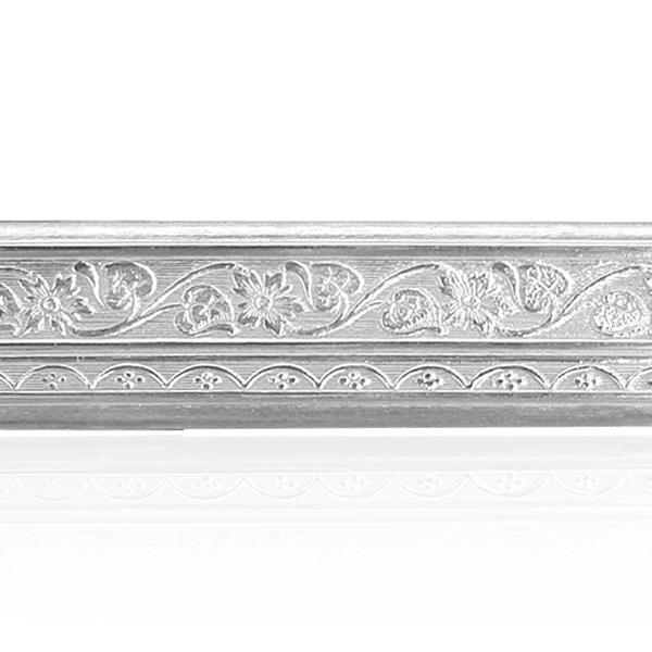 Sterling Silver Floral Pattern (17" Long) Flat Soft Wire WPFL25