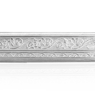 Sterling Silver Floral Pattern (17" Long) Flat Soft Wire WPFL25
