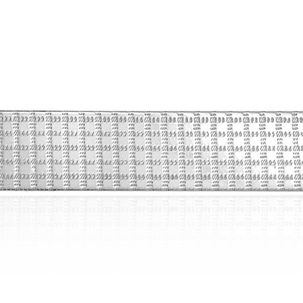 Sterling Silver Plaid Pattern (17" Long) Flat Soft Wire WPFL30