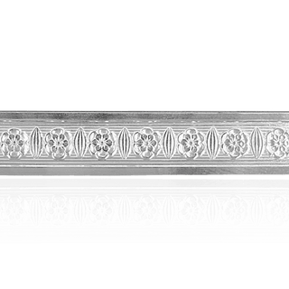 Sterling Silver Floral Pattern (17" Long) Flat Soft Wire WPFL40
