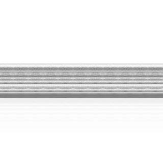 Sterling Silver Stripe Pattern (17" Long) Flat Soft Wire WPFL47