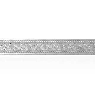 Sterling Silver Flower Pattern (17" Long) Flat Soft Wire WPFL50