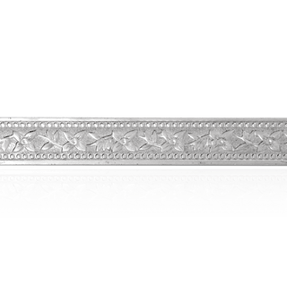 Sterling Silver Flower Pattern (17" Long) Flat Soft Wire WPFL50