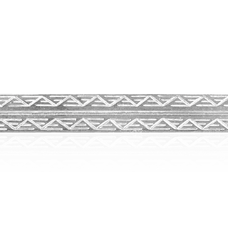 Sterling Silver Triangle Pattern (17" Long) Flat Soft Wire WPFL57