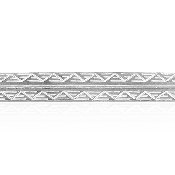 Sterling Silver Triangle Pattern (17" Long) Flat Soft Wire WPFL57