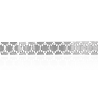 Sterling Silver Honeycomb Pattern (17" Long) Flat Soft Wire WPFL61