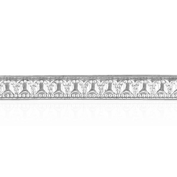 Sterling Silver Filigree Pattern (17" Long) Flat Soft Wire WPFL62