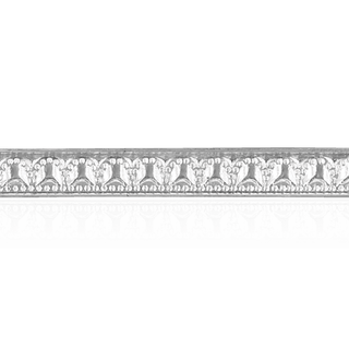 Sterling Silver Filigree Pattern (17" Long) Flat Soft Wire WPFL62