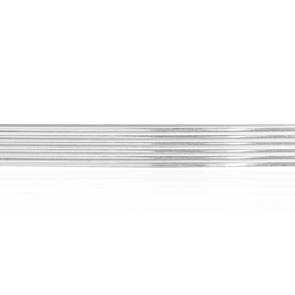 Sterling Silver Stripe Pattern (17" Long) Flat Soft Wire WPFL2-65