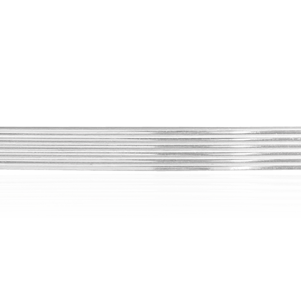 Sterling Silver Stripe Pattern (17" Long) Flat Soft Wire WPFL2-65