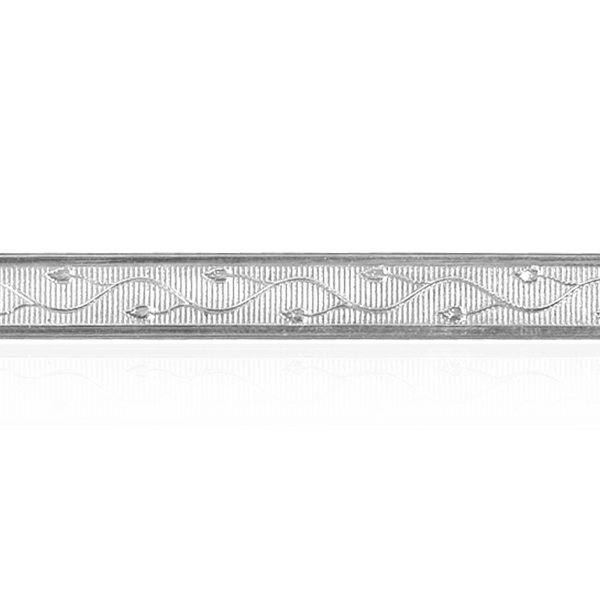 Sterling Silver Vine Pattern (17" Long) Flat Soft Wire WPFL67