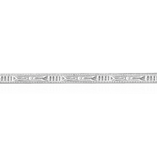 Sterling Silver Symbol Pattern (17" Long) Flat Soft Wire WPFL93