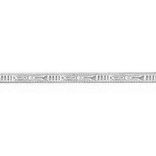 Sterling Silver Symbol Pattern (17" Long) Flat Soft Wire WPFL93