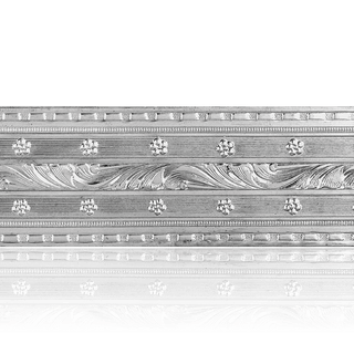 Sterling Silver wavey Pattern (17" Long) Sheet (Plate) PP-16
