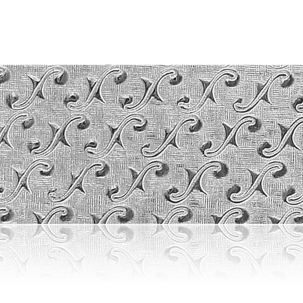 Sterling Silver Swirl Pattern (17" Long) Sheet (Plate) PP-3