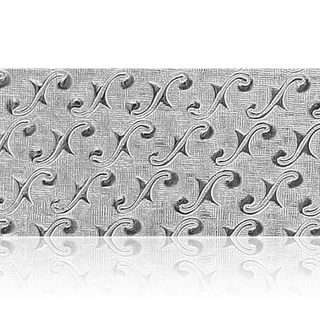 Sterling Silver Swirl Pattern (17" Long) Sheet (Plate) PP-3