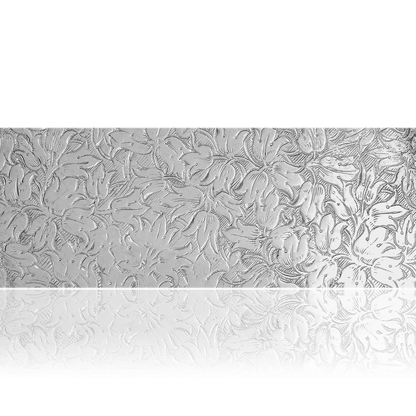 Sterling Silver Floral Pattern (17" Long) Sheet (Plate) PP-5