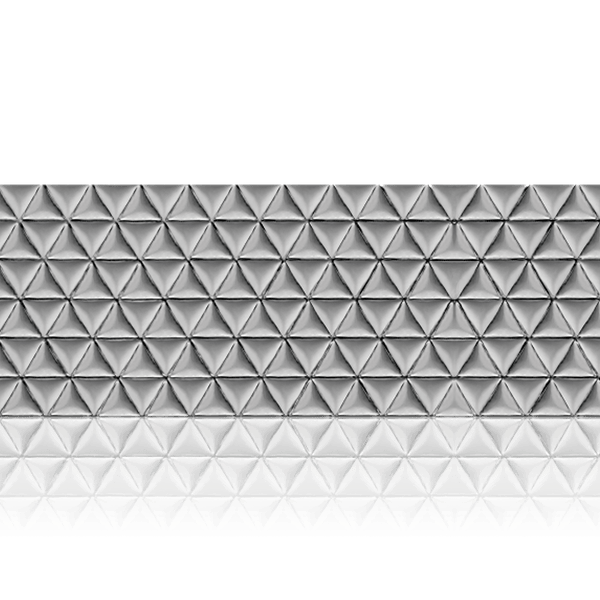 Sterling Silver Triangle Pattern (17" Long) Sheet (Plate) PP-6