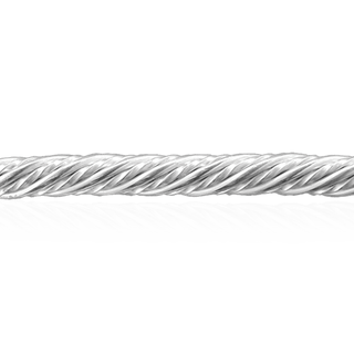 Sterling Silver Twist Pattern (17" Long) Round Soft Tubing WPTB4