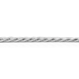 Sterling Silver Twist Pattern (17" Long) Round Soft Wire WPRD1