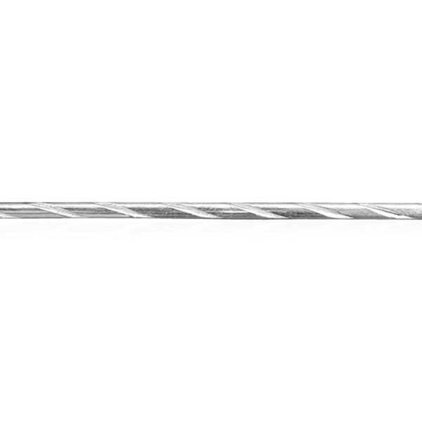 Sterling Silver Twist Pattern (17" Long) Round Soft Wire WPRD4